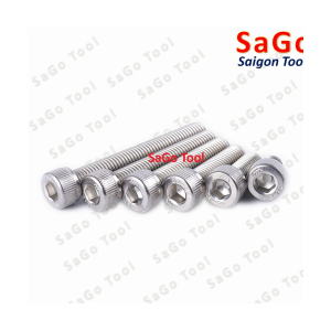 Bulong lục giác đầu trụ Inox 304 M3 M4 M5 M6 M8 M10, Ốc lục giác inox 304